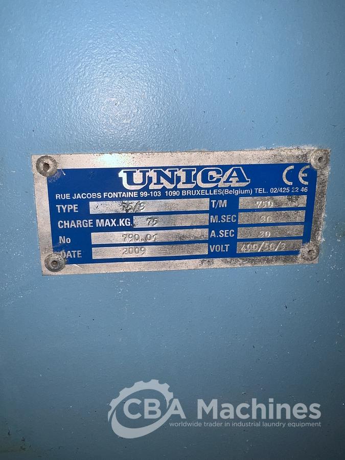 Used 2010 Washer Extractor Unica 75kg - 3 chambers ( 736 )