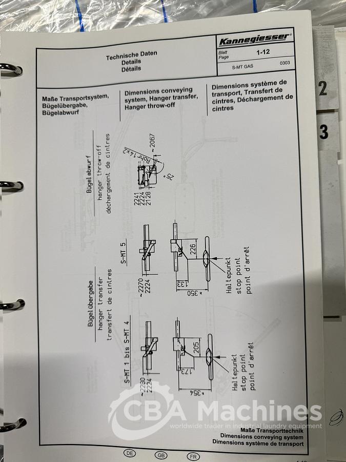 Used 2015 Tunnel Finisher Kannegiesser SMT-1 -GAS-Turbo A-R-/F-X (924)