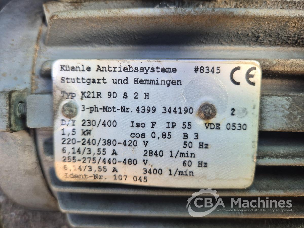 Used 1999 Dryer Lavatec TT733 D Steam 50kg with legs 175cm (853)