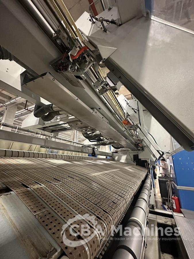 Used 2012 Ironing Line Gas Jensen/Lapauw Jenfeed Logic Plus + 2C1/1601/33G + Jenfold Classic (1076-1077-1078)