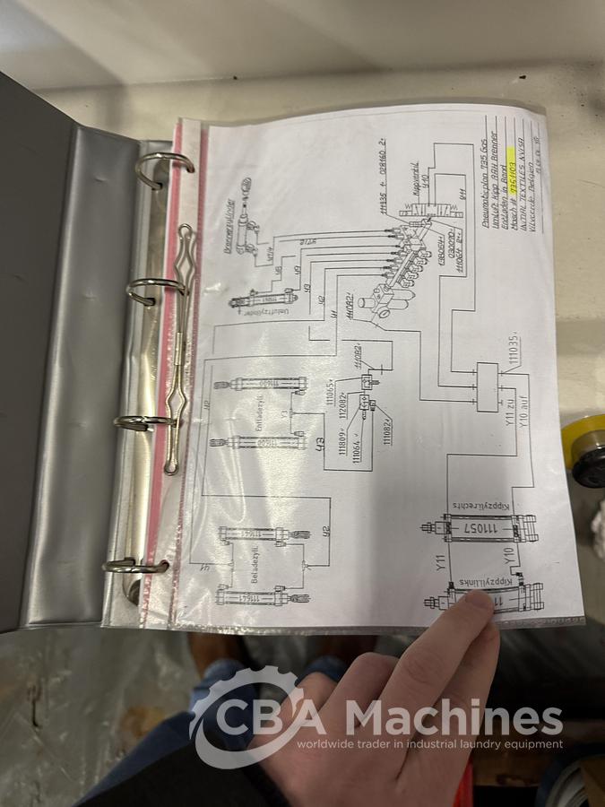 Used Dryer Lavatec TT735 G 75kg GAS with legs 150cm ( 503 )