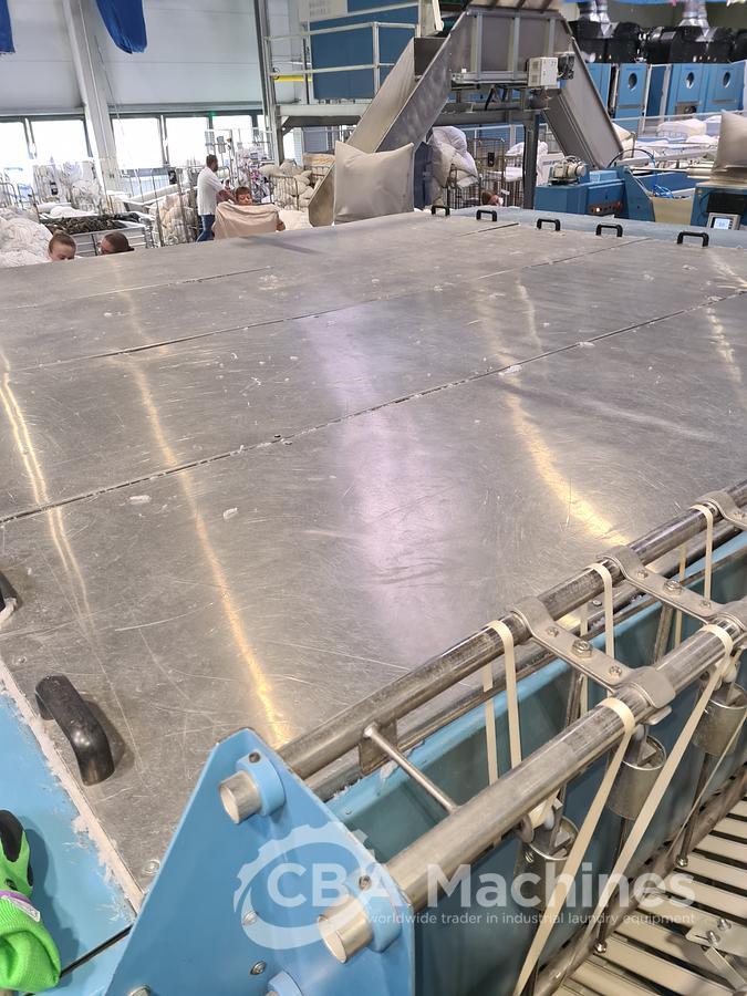 Used Ironing line Kannegiesser 2 roll 1200 x 3000mm steam year 2005/1997