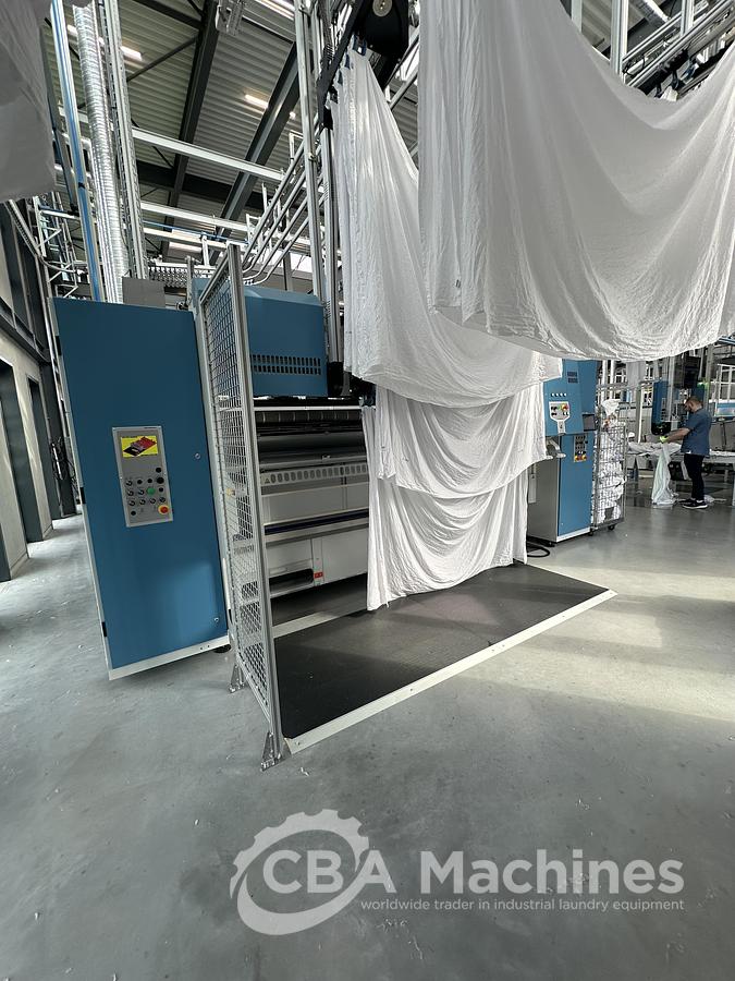 Used 2025 Kannegiesser Ironing Line EMA Pro 35-01+2-1/4-1/2 (1056) + HPM.II 2 roll x 1200mm x 3500mm (1057) + SFM-E 35(35)-1/2-3-KR3-R-ISP4 (1058)