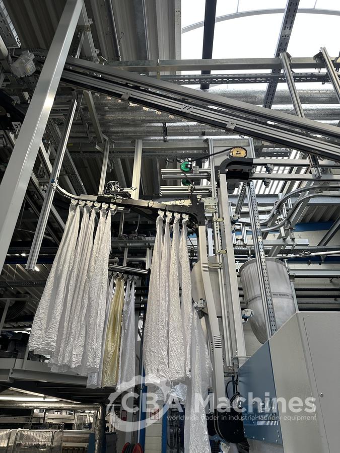 Used 2023 Kannegiesser Ironing Line GZ-A 01+2 + EMA 40-01+2-2/4-1/2 + HPM-II 3 roll x 1200 x 4000mm + SFM-E 40(42)-1/2-3-KR3-R-ISP6 (1053-1054-1055-1056)