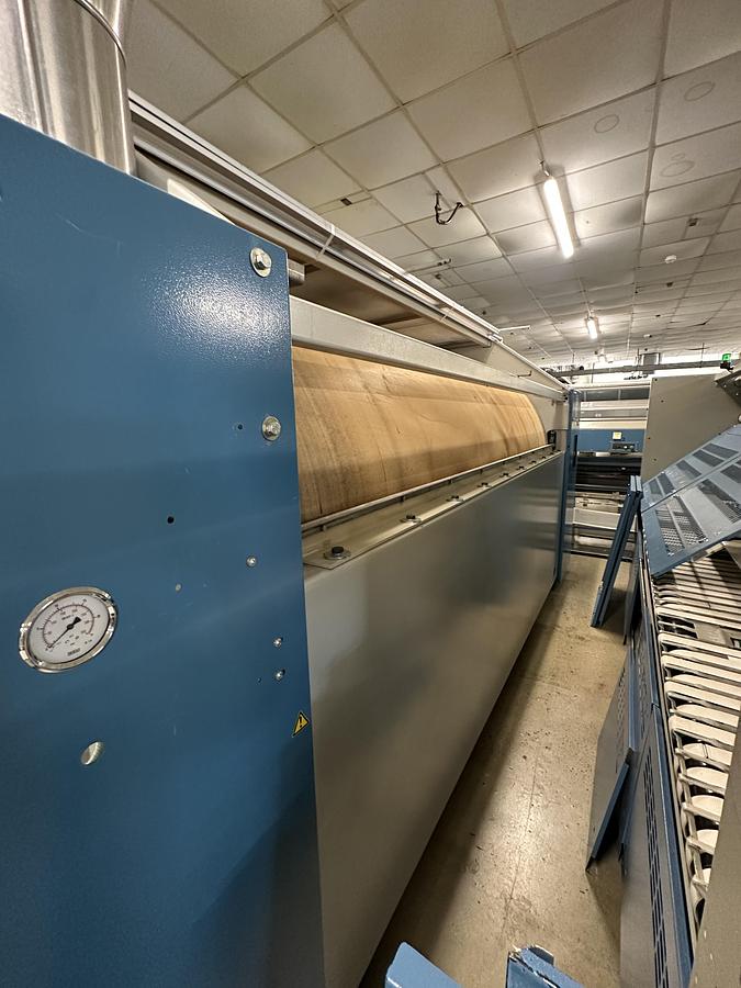 Used 2011 / 2005 Kannegiesser Ironing Line GAS 1x2000x3500mm: EMD - HPMG- RFM