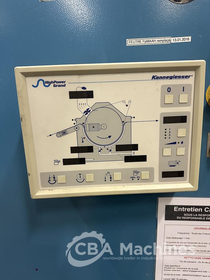 Used 2003 Ironer Kannegiesser HPM-G STEAM 1 roll 2000mm x 3300mm  (796)