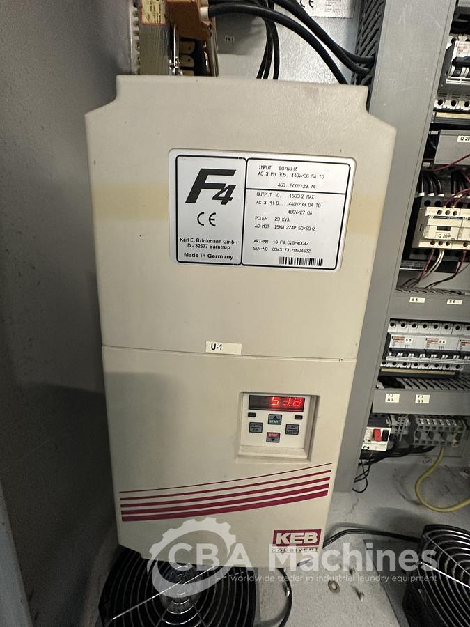 Used 2009 Ironing Line Lapauw 2x1200x3300 GAS + Jensen Classic + MFS Folder (905-906-907)