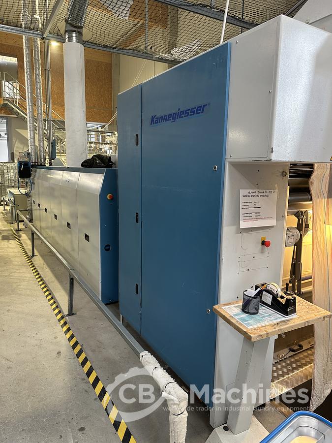 Used 2014 Kannegiesser 3x1200x3500 Ironing Line Steam 1-2-4 lanes