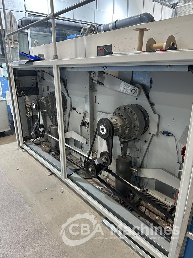 Used 2004 Jensen Ironing Line 4 lanes 2x1200x3300mm STEAM