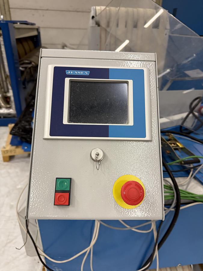 Used 2009 Ironing Line Lapauw 2x1200x3300 GAS + Jensen Classic + MFS Folder (905-906-907)