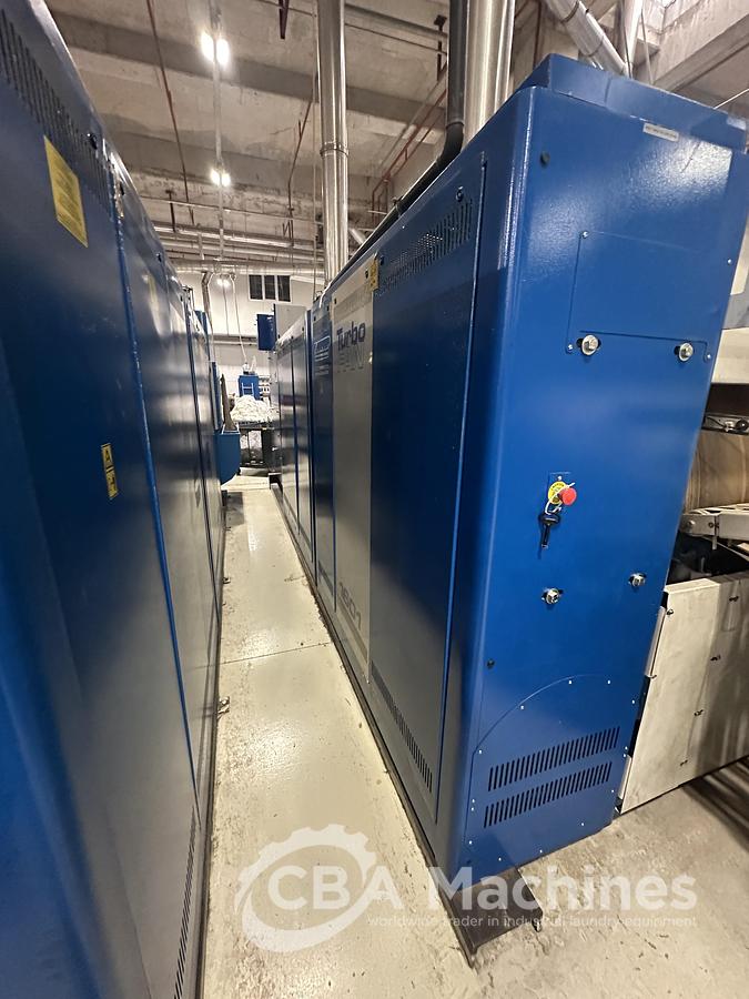 Used 2014 Ironing Line Gas Toto SONIC-ED4-35 + Lapauw 1 roll x 1600mm x 3300mm + Vega fold (1079-1080-1081)