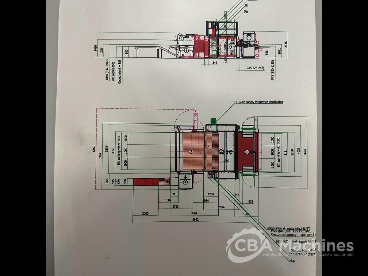Used 2019 Jensen Small Piece Ironing Line (867-868-869)