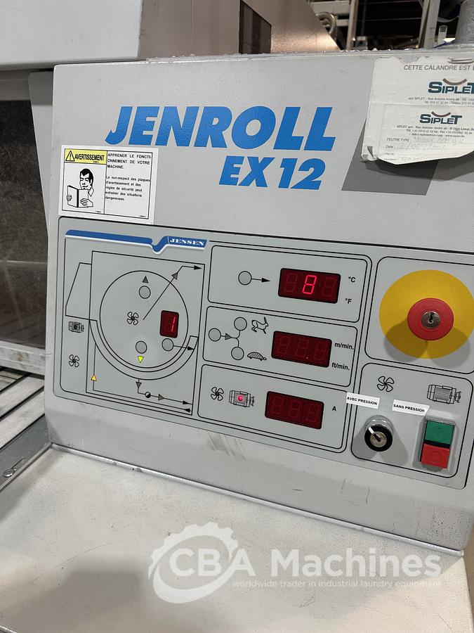 Used 2004 Jensen Ironing Line 4 lanes 2x1200x3300mm STEAM