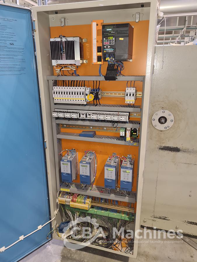 Used Ironing line Kannegiesser 2 roll 1200 x 3000mm steam year 2005/1997