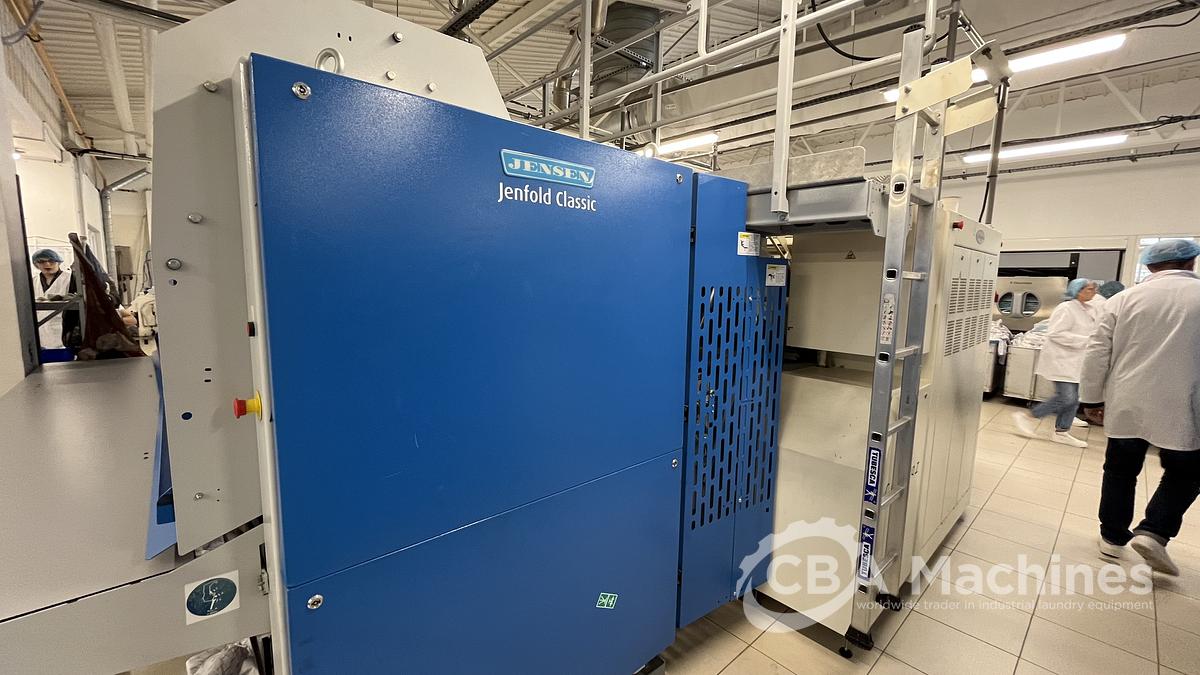 Used 2011 Electrolux Ironing Line C-Flex GAS 1x1200x3300 with Jensen Classic 3300mm 1-2 lanes