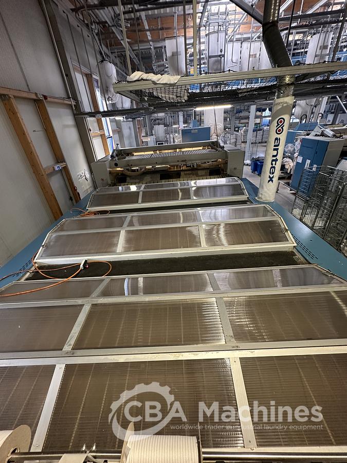 Used 2014 Kannegiesser 3x1200x3500 Ironing Line Steam 1-2-4 lanes