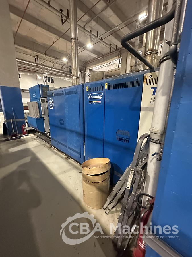 Used 2012 Ironing Line Gas Jensen/Lapauw Jenfeed Logic Plus + 2C1/1601/33G + Jenfold Classic (1076-1077-1078)