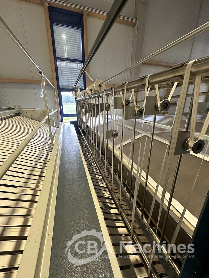 Used 2014 Kannegiesser 3x1200x3500 Ironing Line Steam 1-2-4 lanes