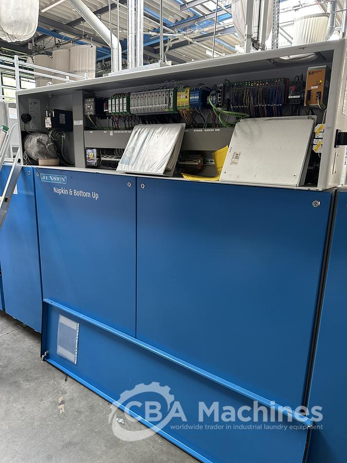 Used 2022 Ironing line Jensen Basic Plus (1029) + EXP 2000 (1030) + Magic (1031) + Napkin Bottom Up (1032)