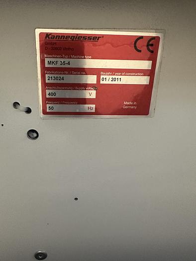 Used 2011 Kannegiesser MKF 35-4