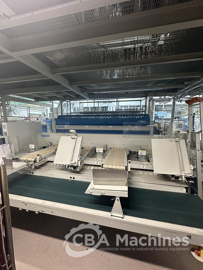 Used 2004 Jensen Ironing Line 4 lanes 2x1200x3300mm STEAM
