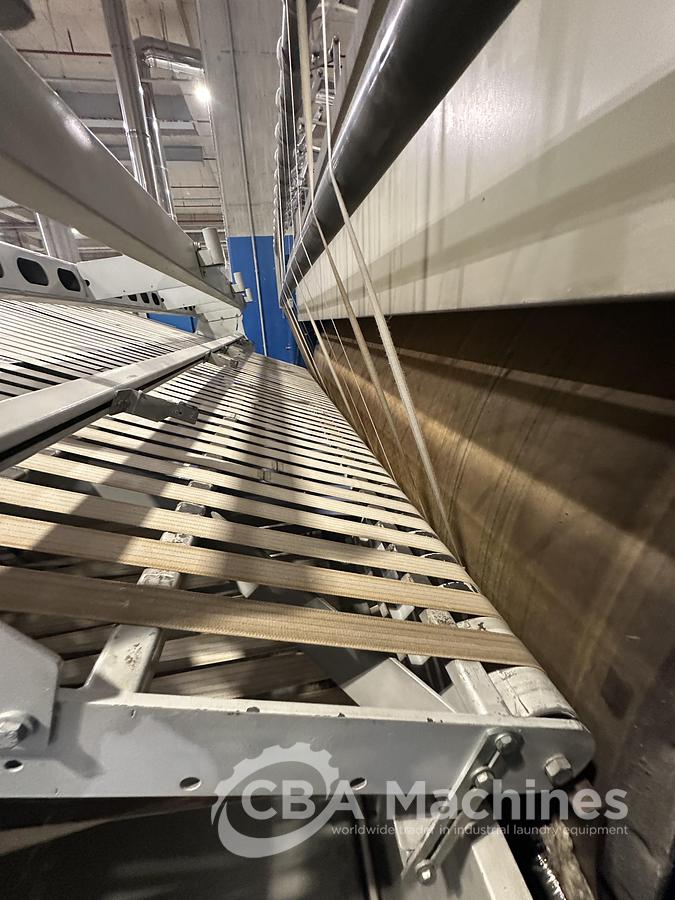Used 2012 Ironing Line Gas Jensen/Lapauw Jenfeed Logic Plus + 2C1/1601/33G + Jenfold Classic (1076-1077-1078)