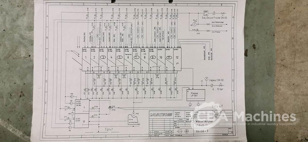 Usato 2000 Tunnel di lavaggio Lavatec 12x35 Center Transfer ( 443 )