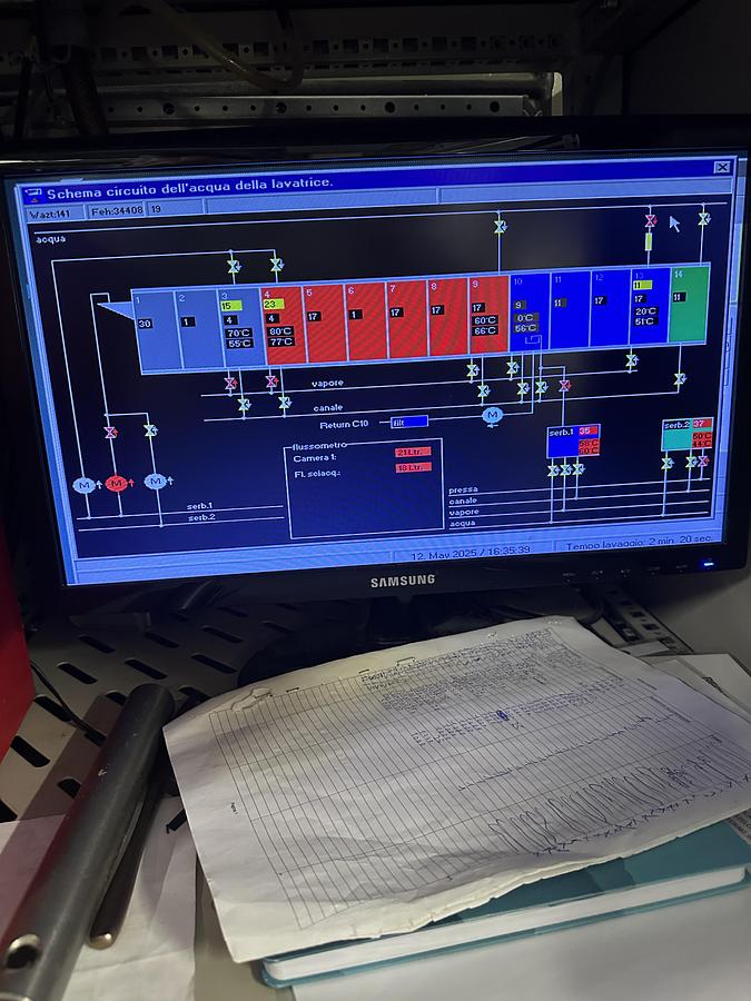 Used 2001 Kannegiesser CBW Tunnel Powertrans BT 14x50kg