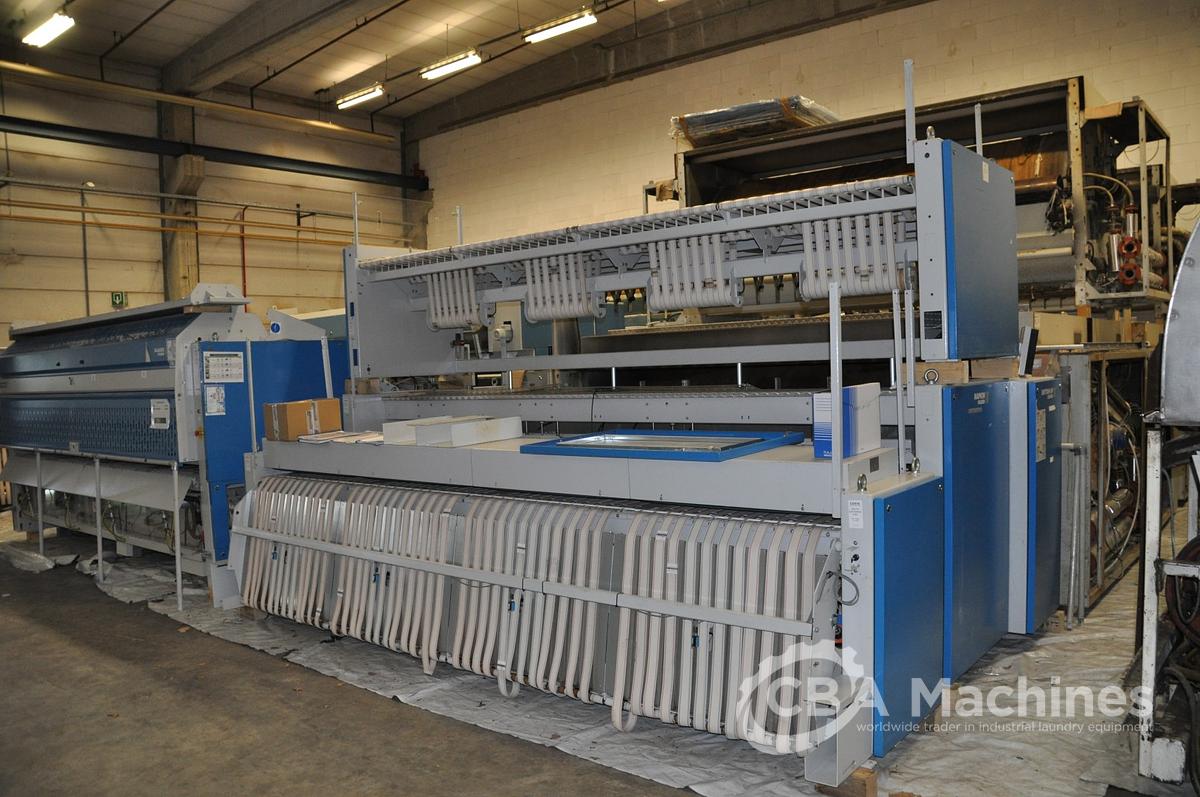 Used 2005 Jensen / Lapauw Ironing Line 2x1200x4000mm Steam for Small Pieces