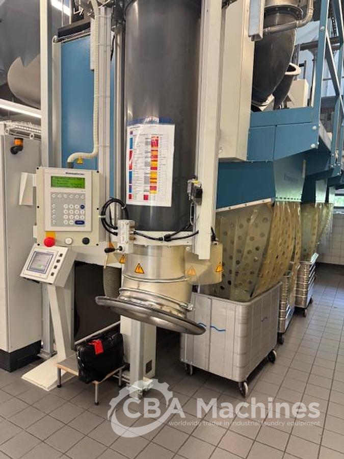 Used 2008 Kannegiesser CBW System 8x36kg PowerTrans BT + centrifuge + 3x DT40 GAS + Shuttle