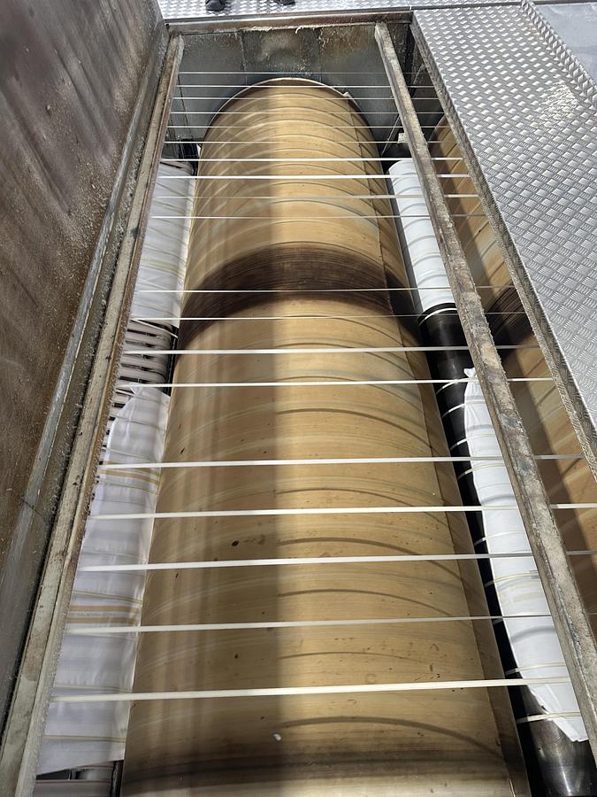 Used 2010 Jensen Ironing Line Logic Plus - Jenroll EXPG 2x1200x3500mm GAS - Classic Folder