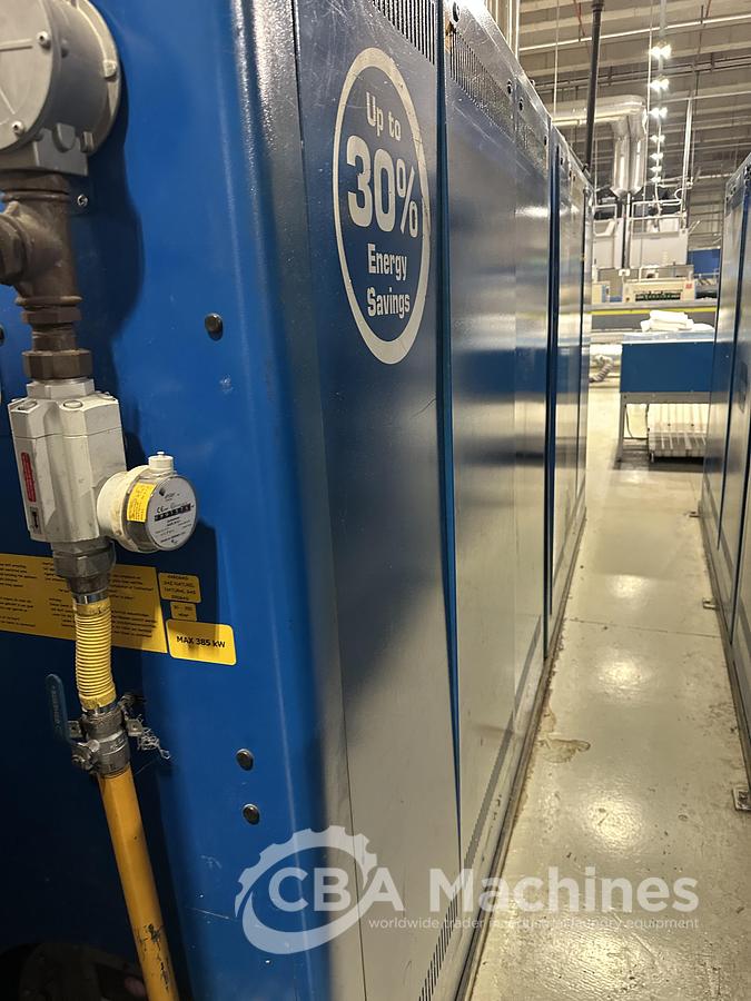 Used 2014 Ironing Line Gas Toto SONIC-ED4-35 + Lapauw 1 roll x 1600mm x 3300mm + Vega fold (1079-1080-1081)