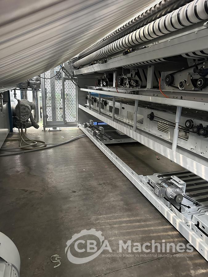 Used 2023 Kannegiesser Ironing line EMQ synchro pro 40-01+2-4/4-1/2 (1033) + HighPower HPM 3x1200x4000mm (1034) + SFM-E 40(42)-1/2-3-KR3-R-ISP4 (1035)