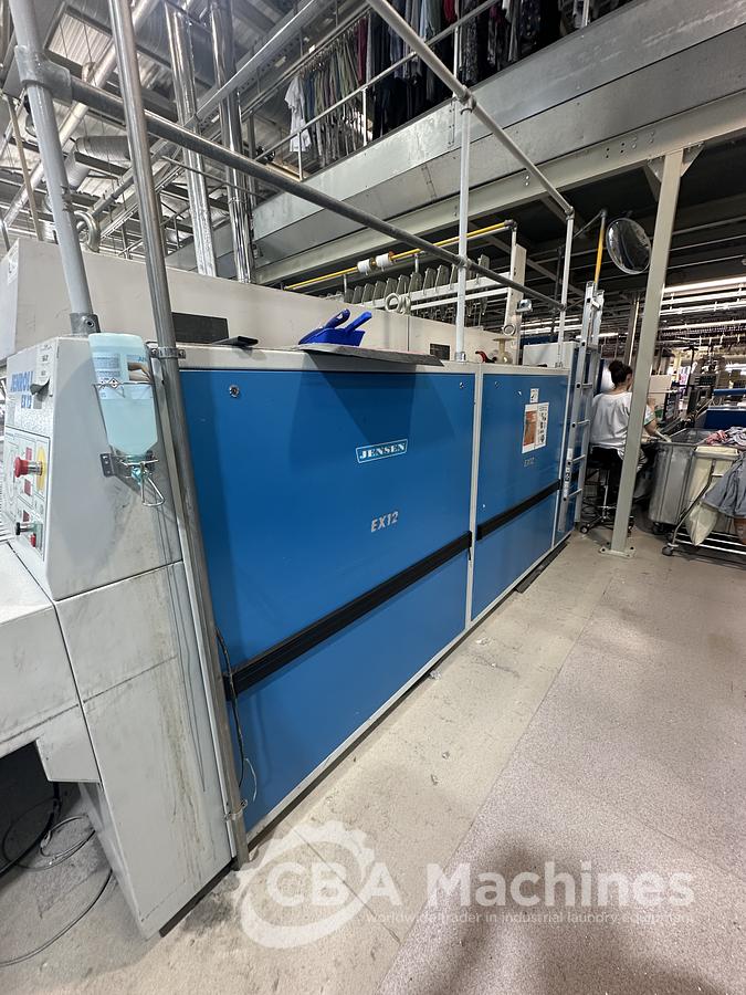 Used 2004 Jensen Ironing Line 4 lanes 2x1200x3300mm STEAM