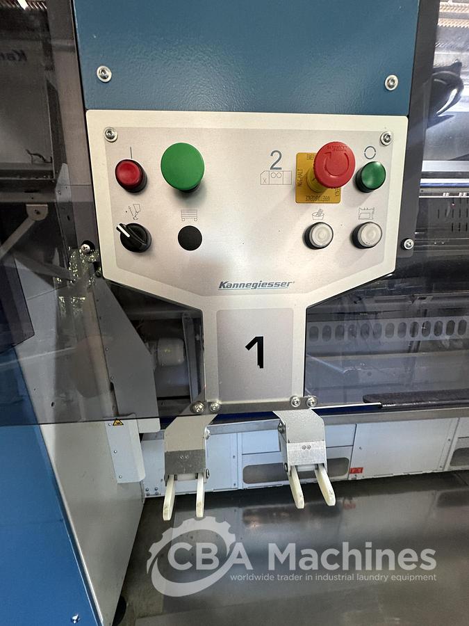 Used 2023 Kannegiesser Ironing line EMQ synchro pro 40-01+2-4/4-1/2 (1033) + HighPower HPM 3x1200x4000mm (1034) + SFM-E 40(42)-1/2-3-KR3-R-ISP4 (1035)