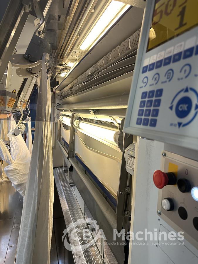 Used 2014 Kannegiesser 3x1200x3500 Ironing Line Steam 1-2-4 lanes