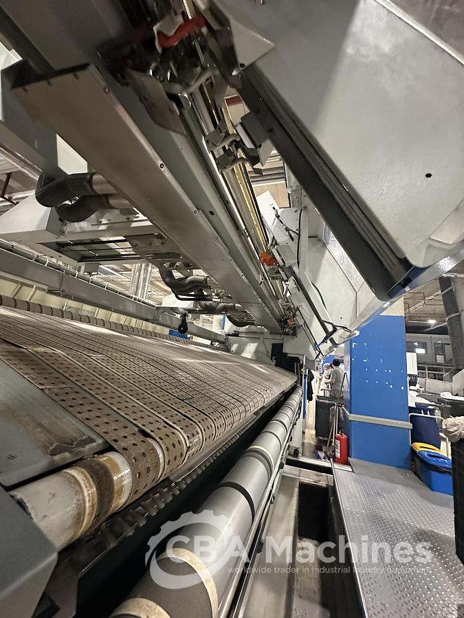 Used 2012 Ironing Line Gas Jensen/Lapauw Jenfeed Logic Plus + 2C1/1601/33G + Jenfold Classic (1076-1077-1078)