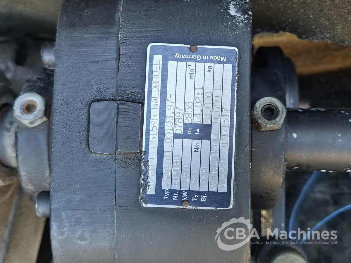 Used 1999 Dryer Lavatec TT733 D Steam 50kg with legs 175cm (854)