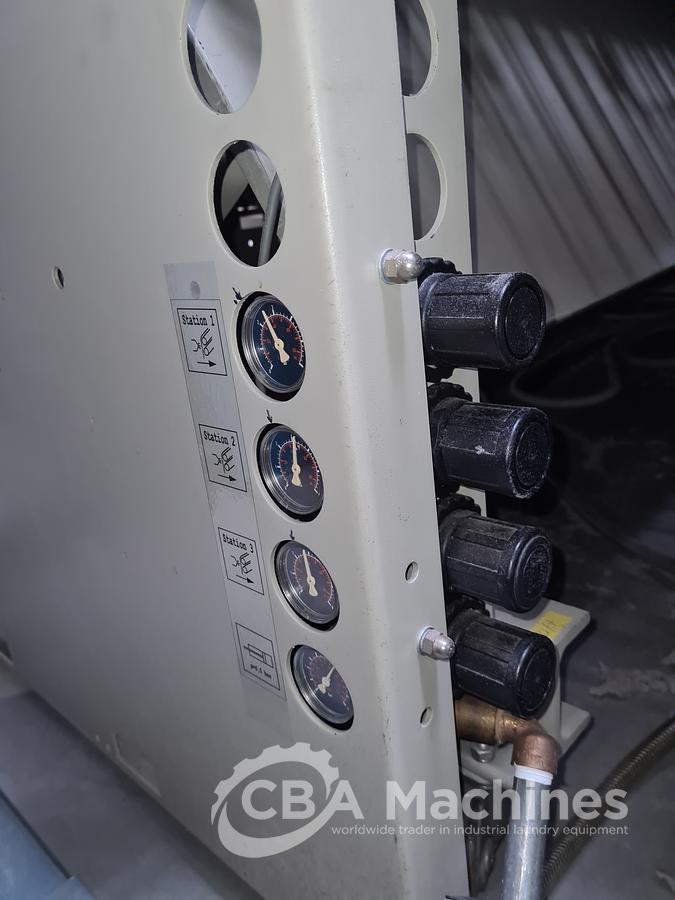 Used Ironing line Kannegiesser 2 roll 1200 x 3000mm steam year 2005/1997