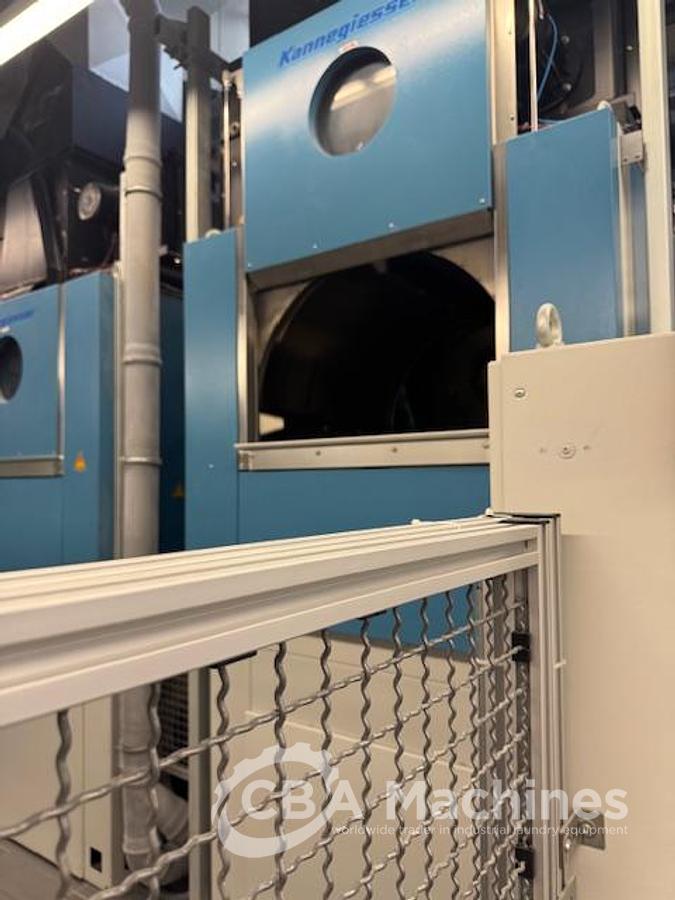 Used 2008 Kannegiesser CBW System 8x36kg PowerTrans BT + centrifuge + 3x DT40 GAS + Shuttle