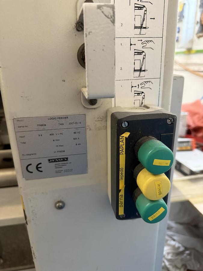 Used 2007 Feeder Jensen Logic 3500mm (922)