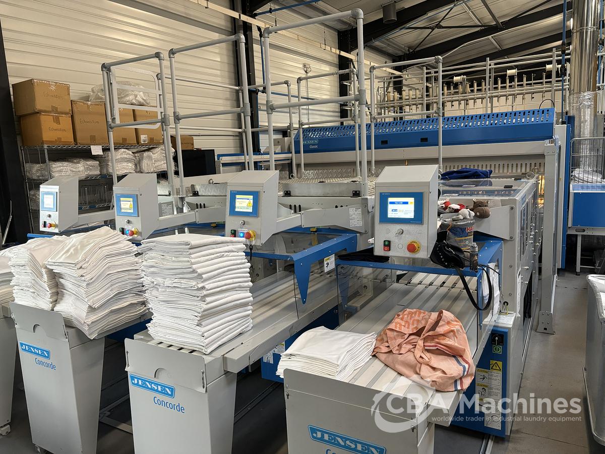 Used 2021 Jensen Ironing Line 2x1200x3500mm GAS - Logic Plus - Kalor - Classic - 4x Concorde