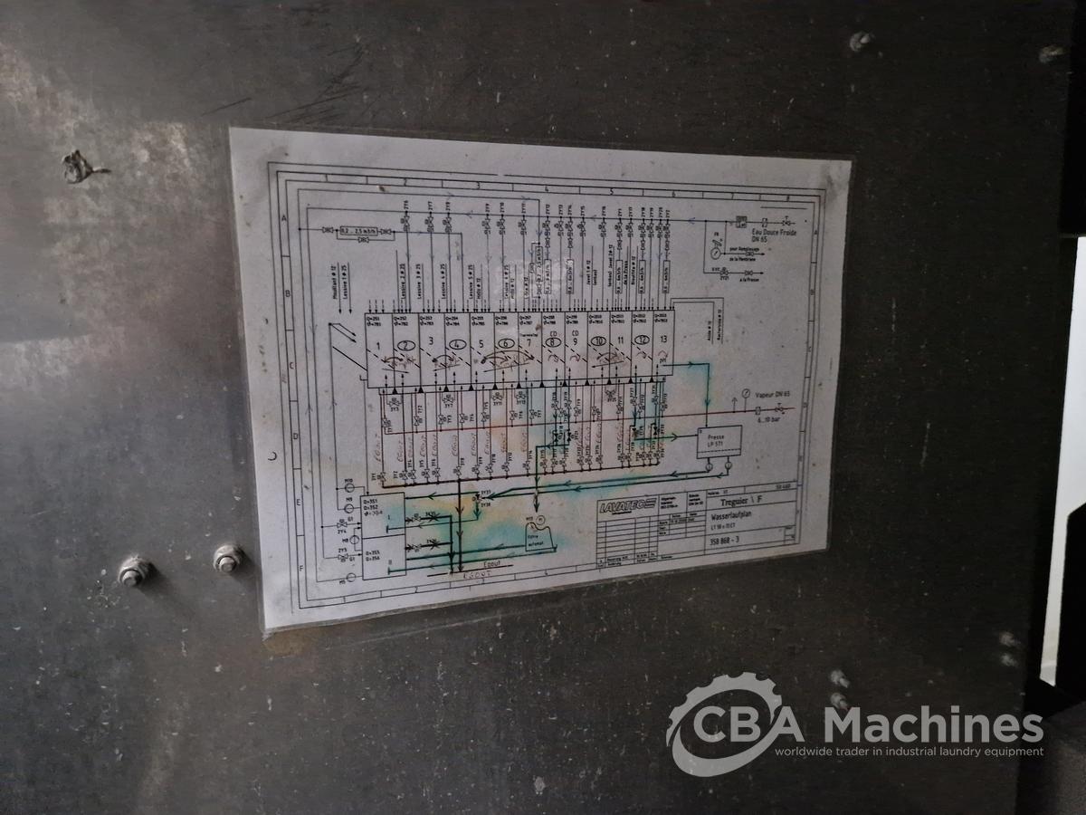 D'occasion Lavatec CBW 13x50kg système tunnel complet année 2000, système de contrôle 2017