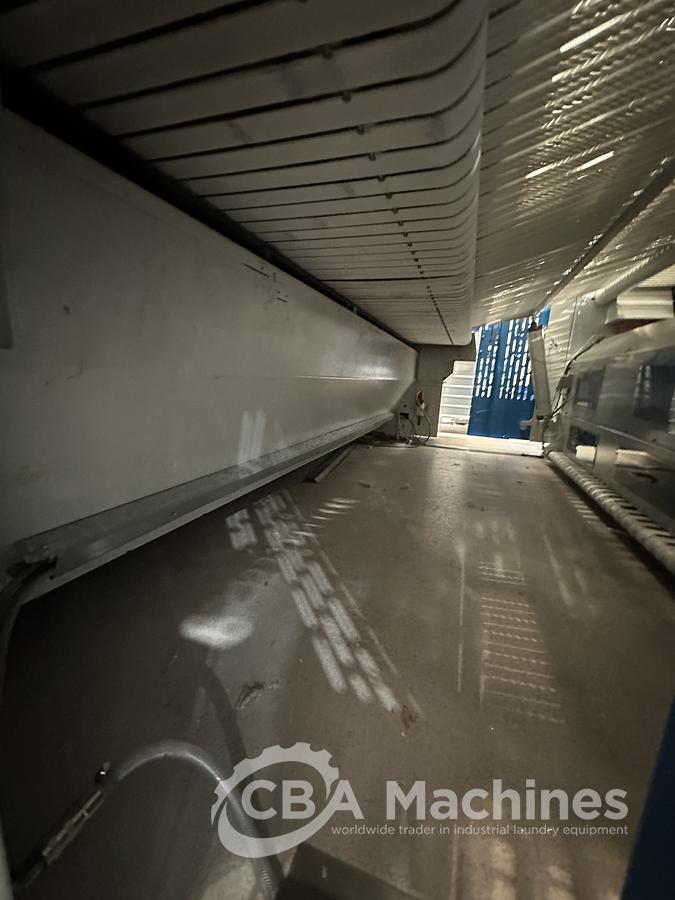 Used 2009 Ironing Line Lapauw 2x1200x3300 GAS + Jensen Classic + MFS Folder (905-906-907)