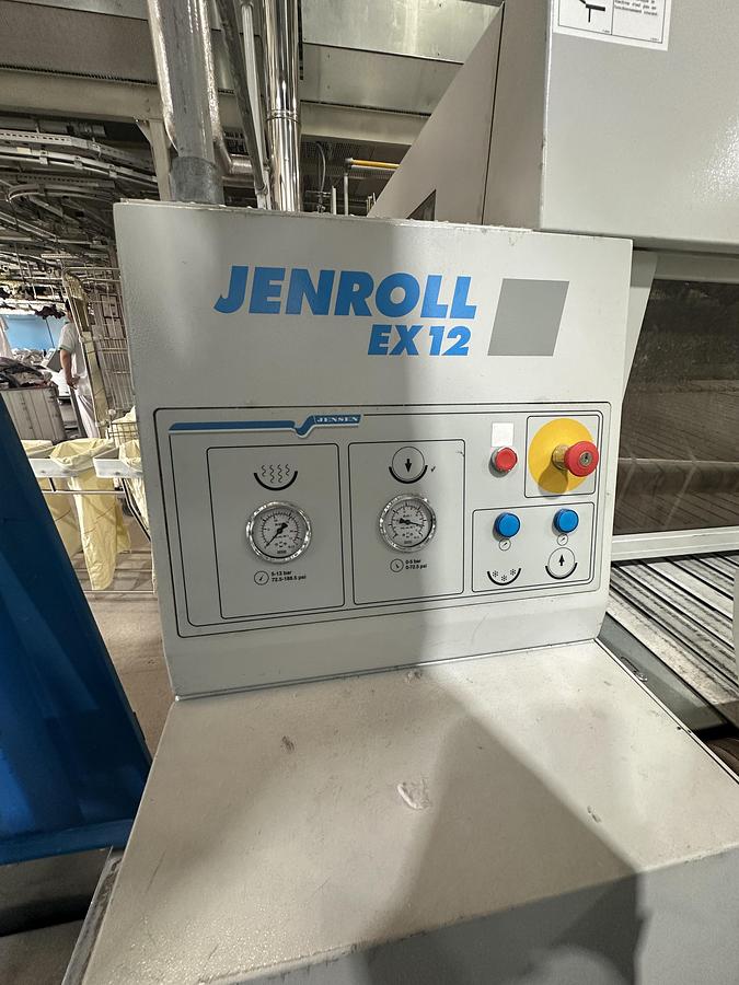 Used 2004 Jensen Ironing Line 4 lanes 2x1200x3300mm STEAM