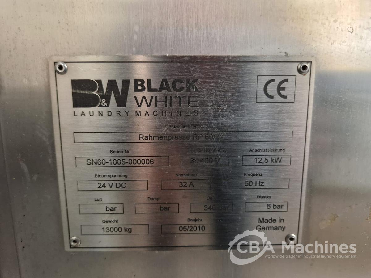 Used 2010 Press Black & White Rahmenpresse RP 60kg 37bar ( 760 )