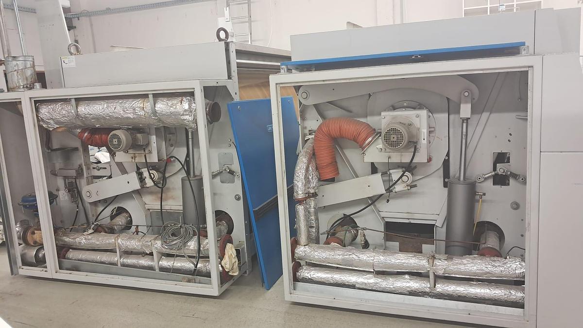 Used 2005 Jensen Express 2 roll Ø1200x3000mm steam