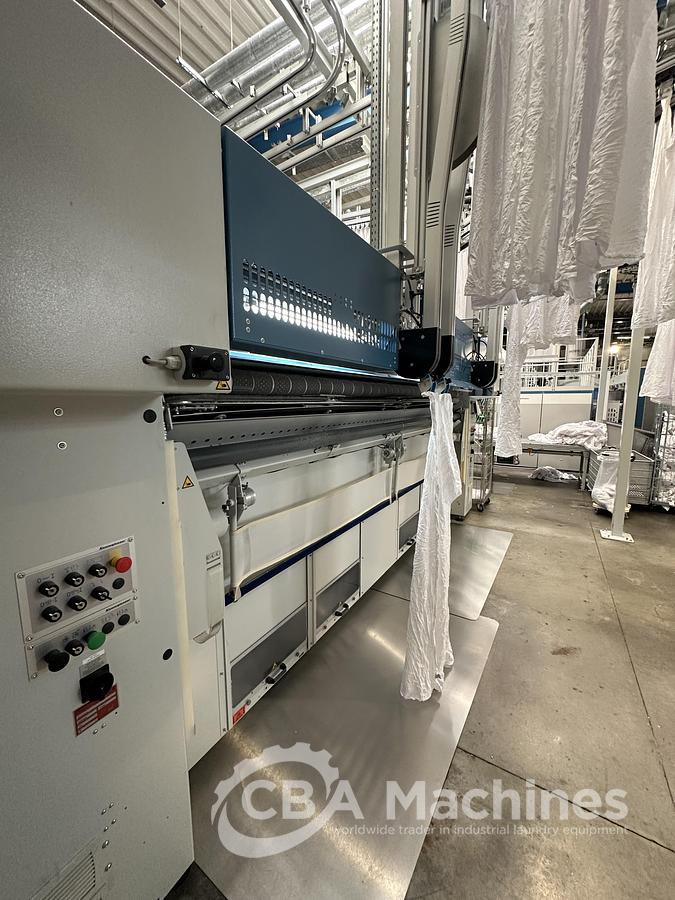 Used 2023 Kannegiesser Ironing Line EMA 40-01+2-2/4-1/2 (1053) + HPM-II 3 x 1200 x 4000mm (1054) + SFM-E 40(42)-1/2-3-KR3-R-ISP6 (1055)