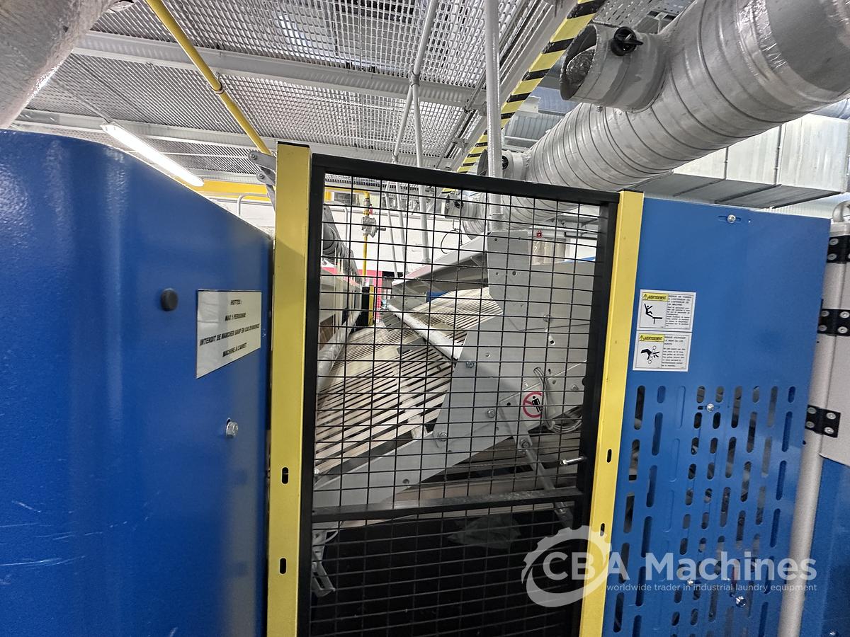 Used 2009 Ironing Line Lapauw / Jensen 2x1200x3300 GAS + Jensen Classic + MFS Folder