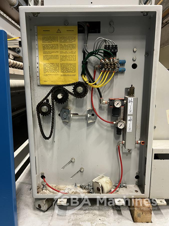 Used 2005 Jensen / Lapauw Ironing Line 2x1200x4000mm Steam for Small Pieces